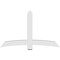 Ekena Millwork Bellingham Architectural Grade PVC Gable Bracket, 72"W x 45"H x 4"D x 6"F, 15/12 Pitch GBP072X45X0406BEL00 - alternate 3